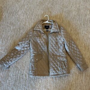 Anne Klein Quilted Jacket in Taupe
